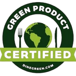 Certified Green Restaurant logo, a national standard for environmental responsibility in the restaurant industry